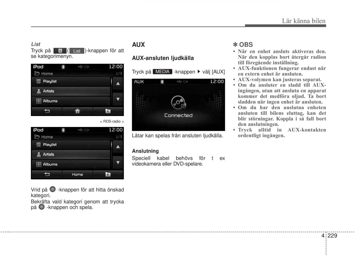 KIA Soul II 2 instruktionsbok / page 308