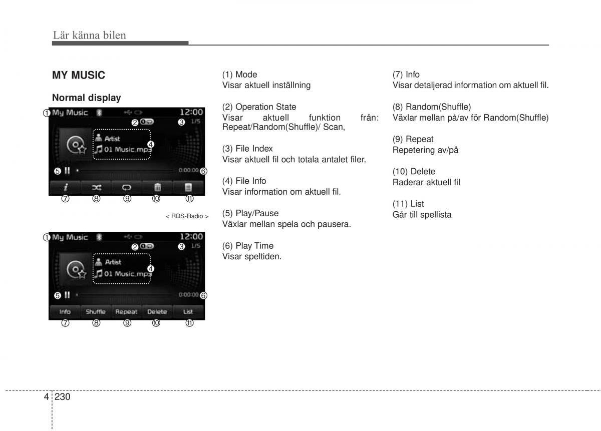 KIA Soul II 2 instruktionsbok / page 309