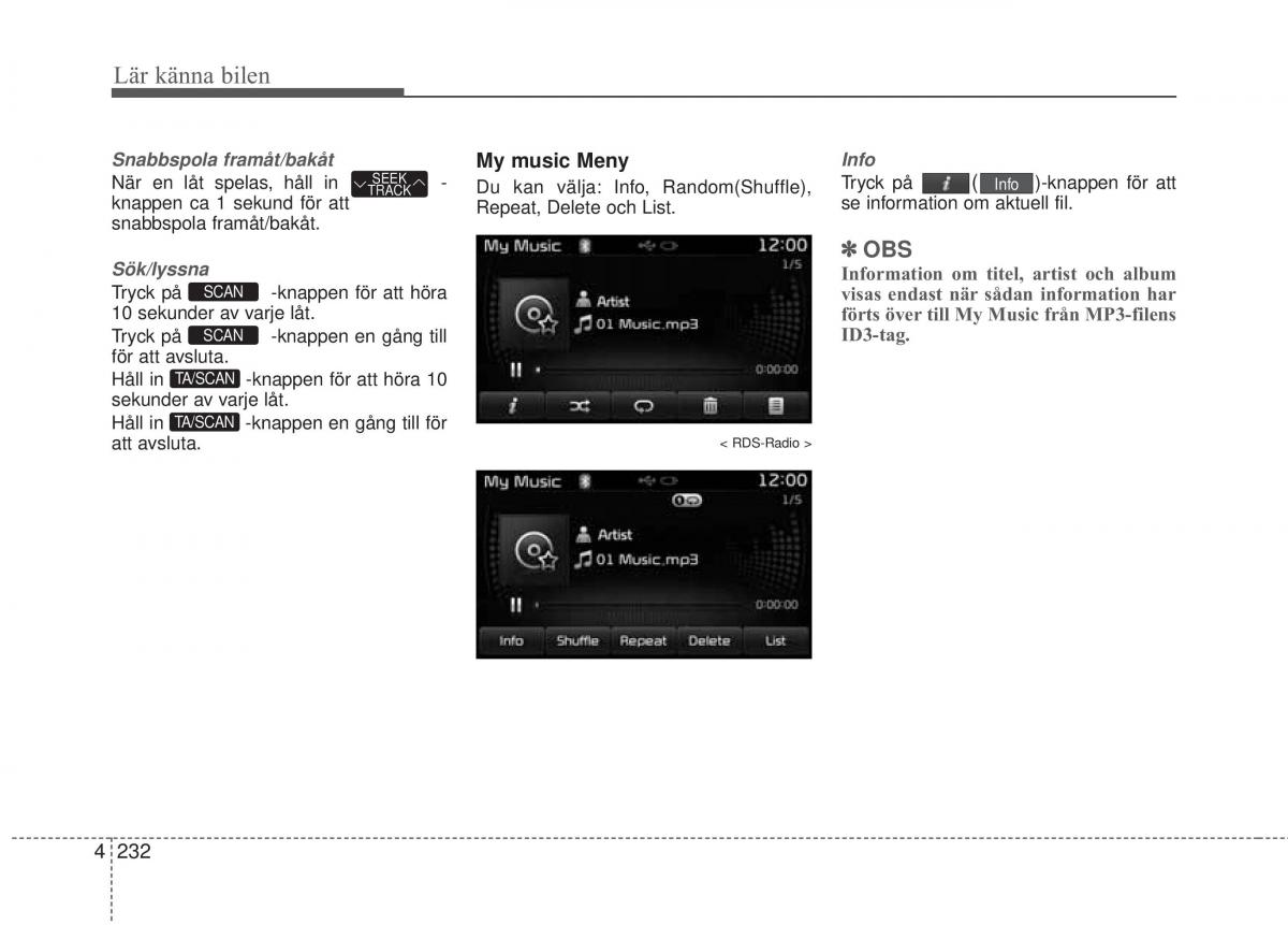 KIA Soul II 2 instruktionsbok / page 311