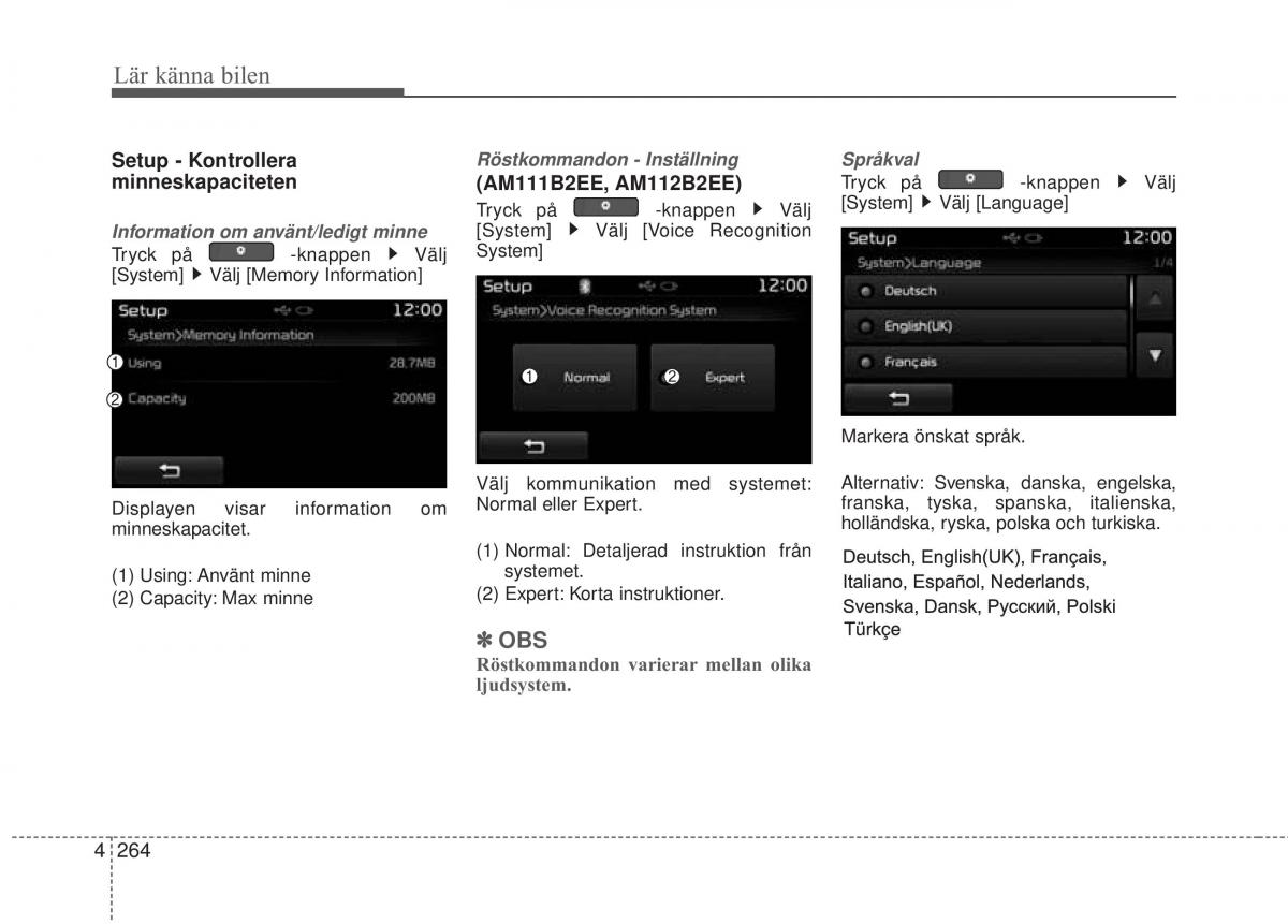 KIA Soul II 2 instruktionsbok / page 343