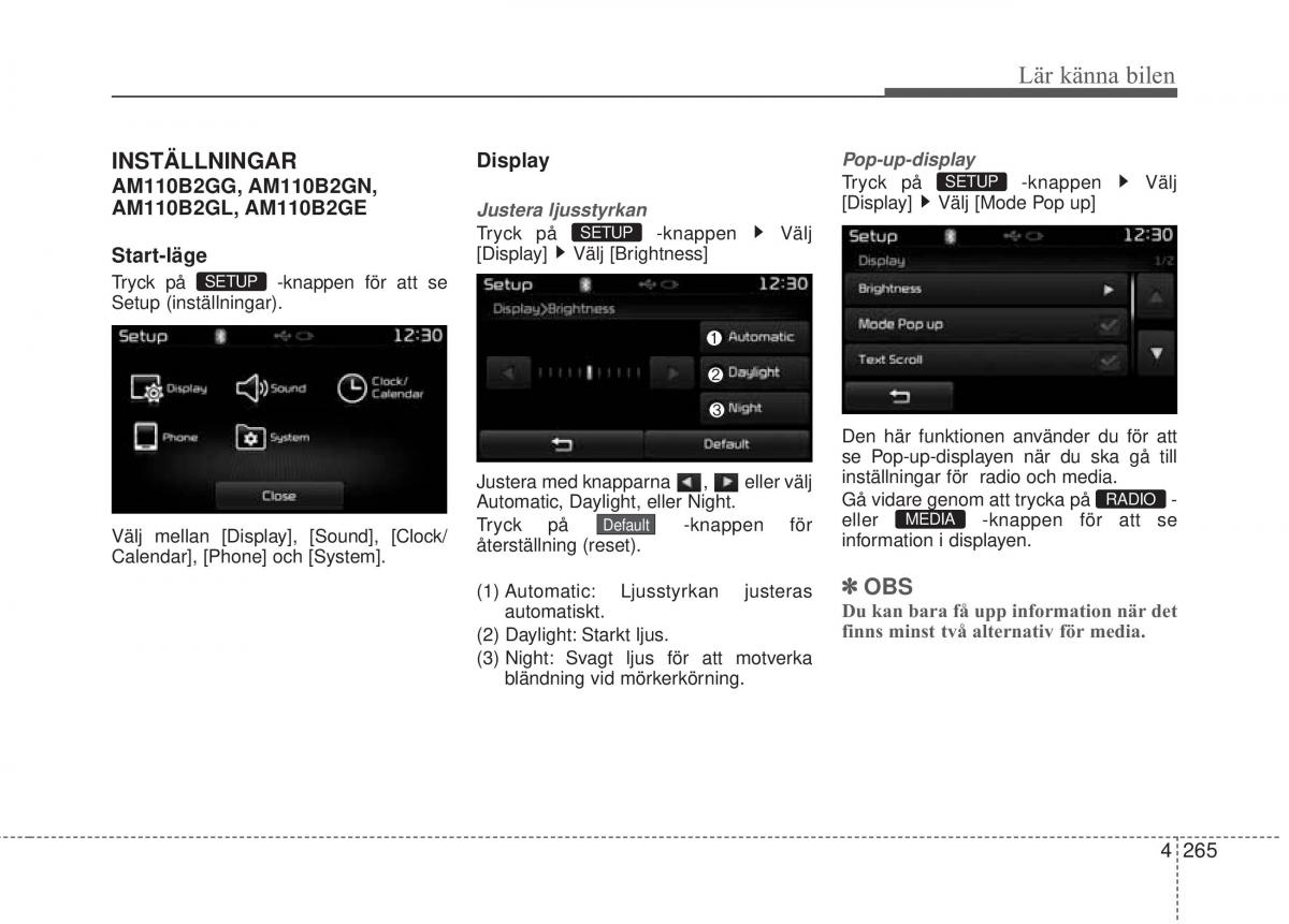 KIA Soul II 2 instruktionsbok / page 344