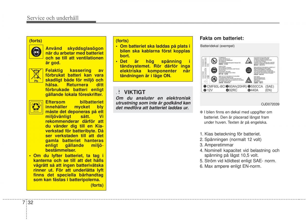 KIA Soul II 2 instruktionsbok / page 488