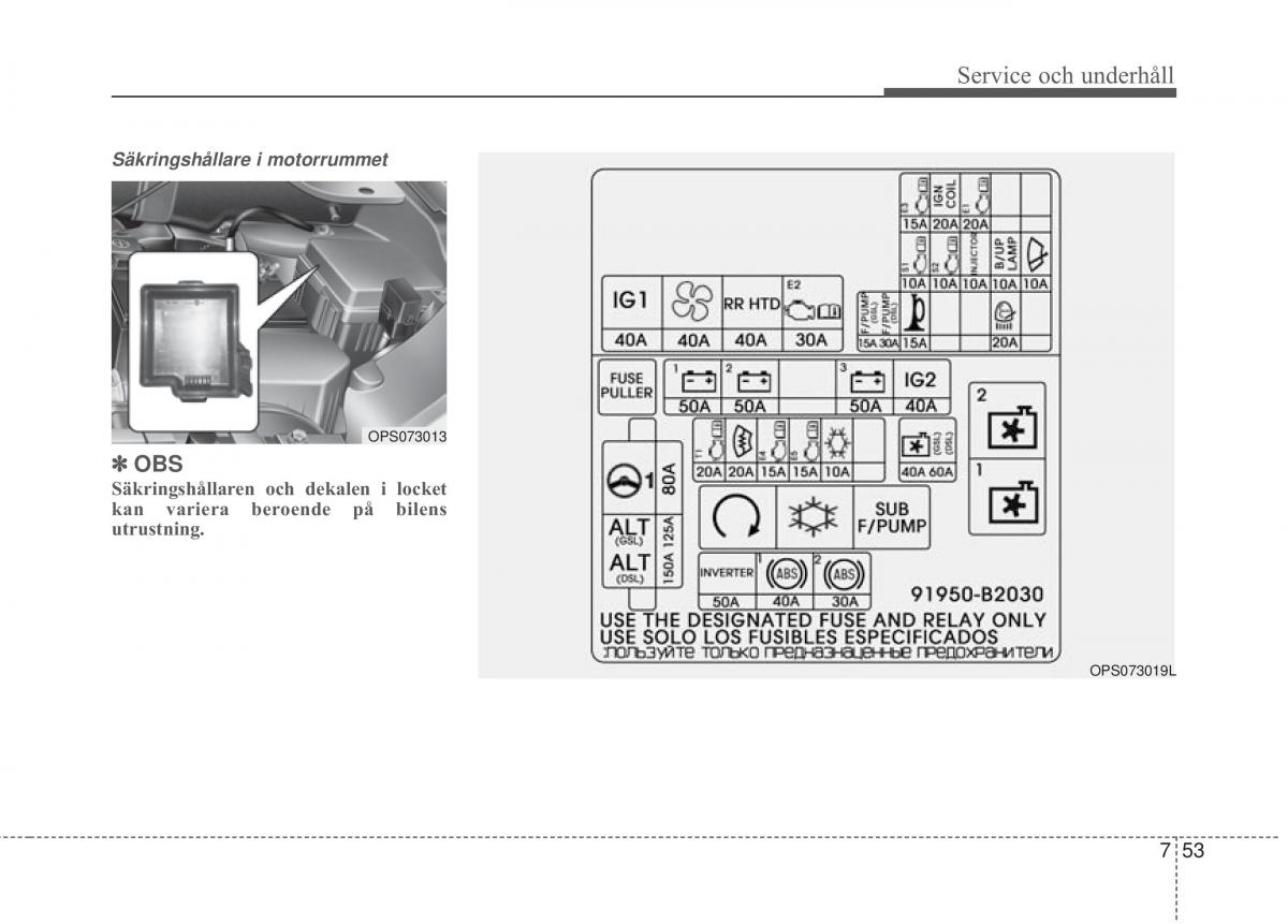 KIA Soul II 2 instruktionsbok / page 509