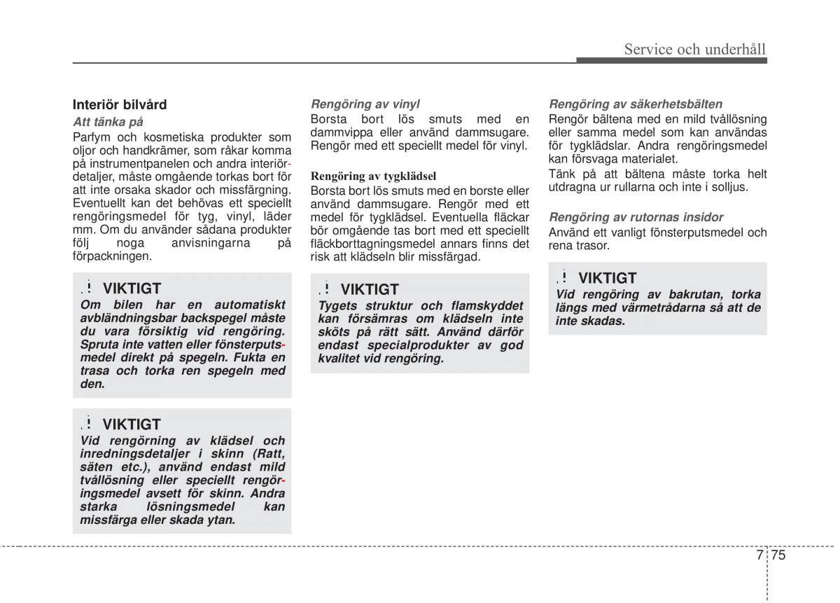 KIA Soul II 2 instruktionsbok / page 531