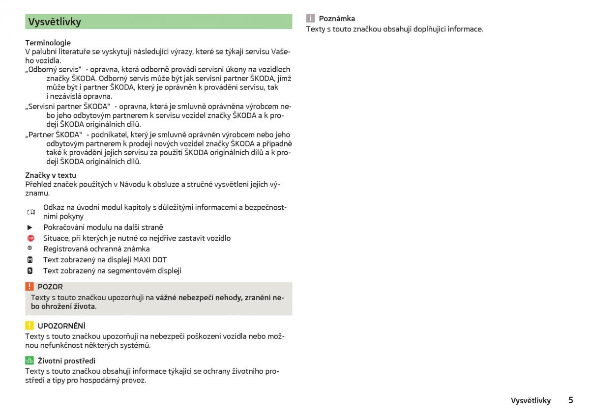 Skoda Rapid navod k obsludze / page 7