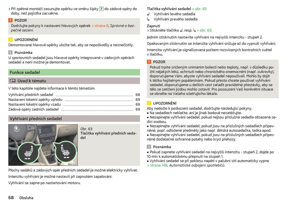 Skoda Rapid navod k obsludze / page 70