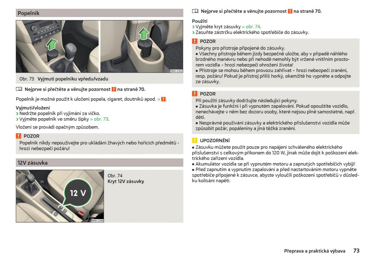 Skoda Rapid navod k obsludze / page 75