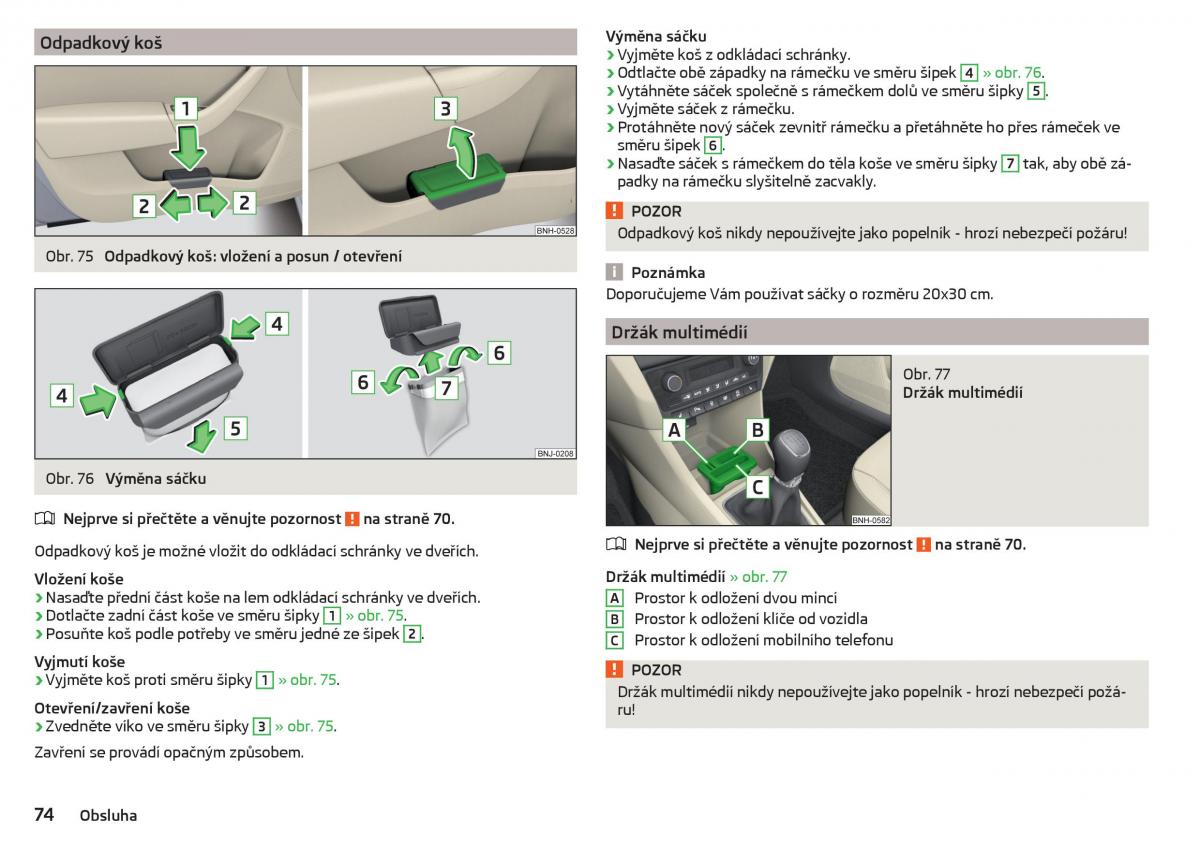 Skoda Rapid navod k obsludze / page 76