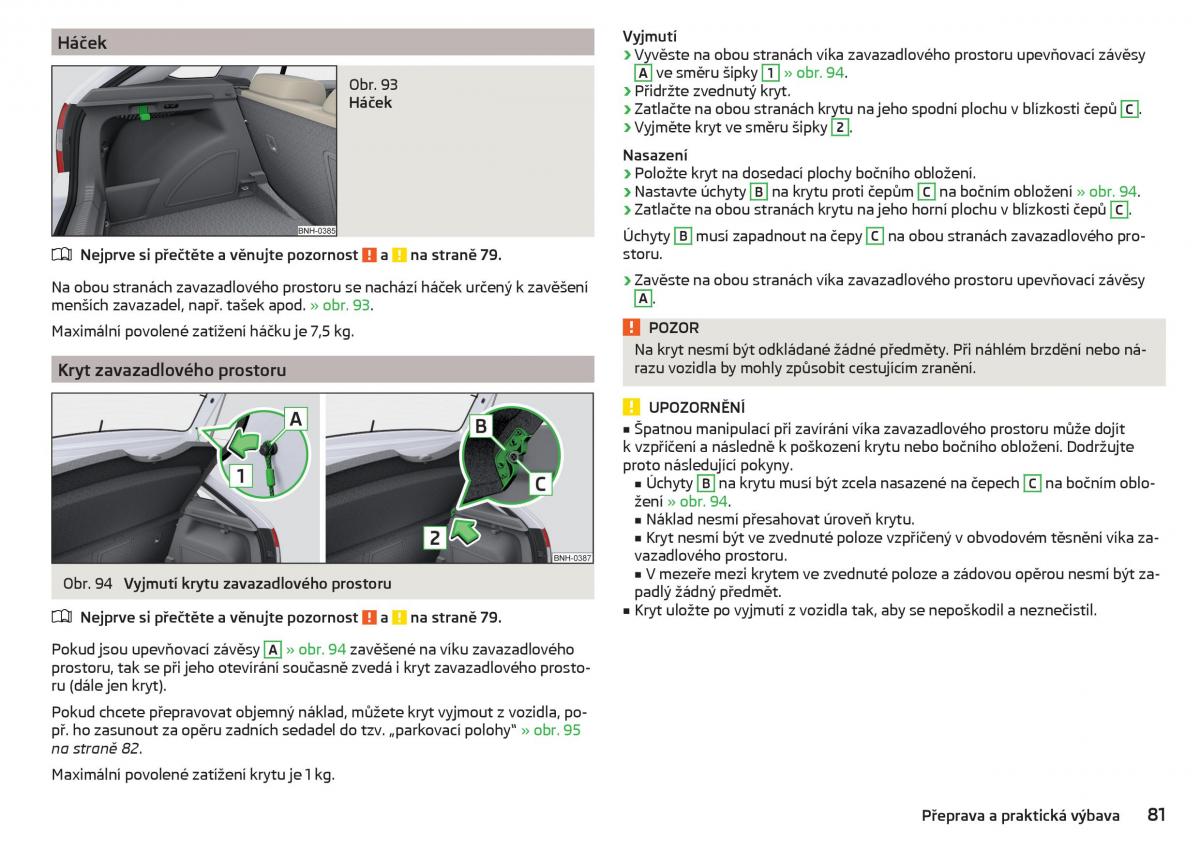 Skoda Rapid navod k obsludze / page 83