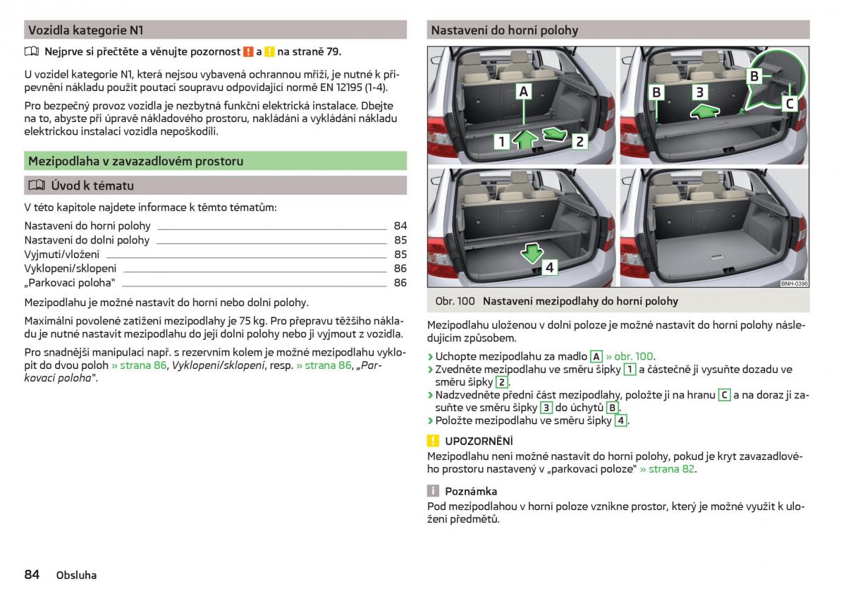 Skoda Rapid navod k obsludze / page 86