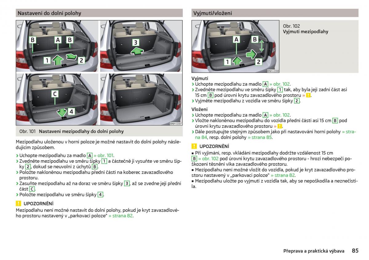 Skoda Rapid navod k obsludze / page 87