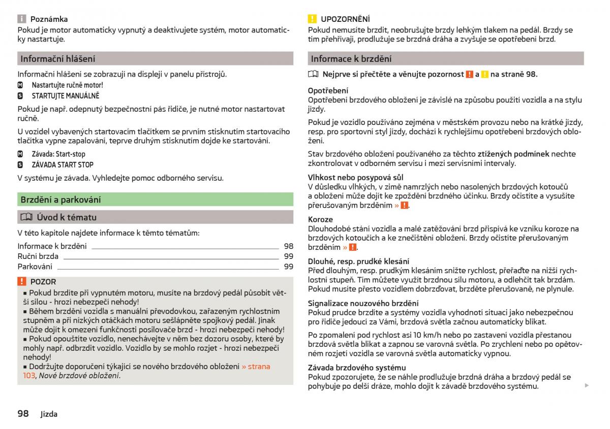 Skoda Rapid navod k obsludze / page 100