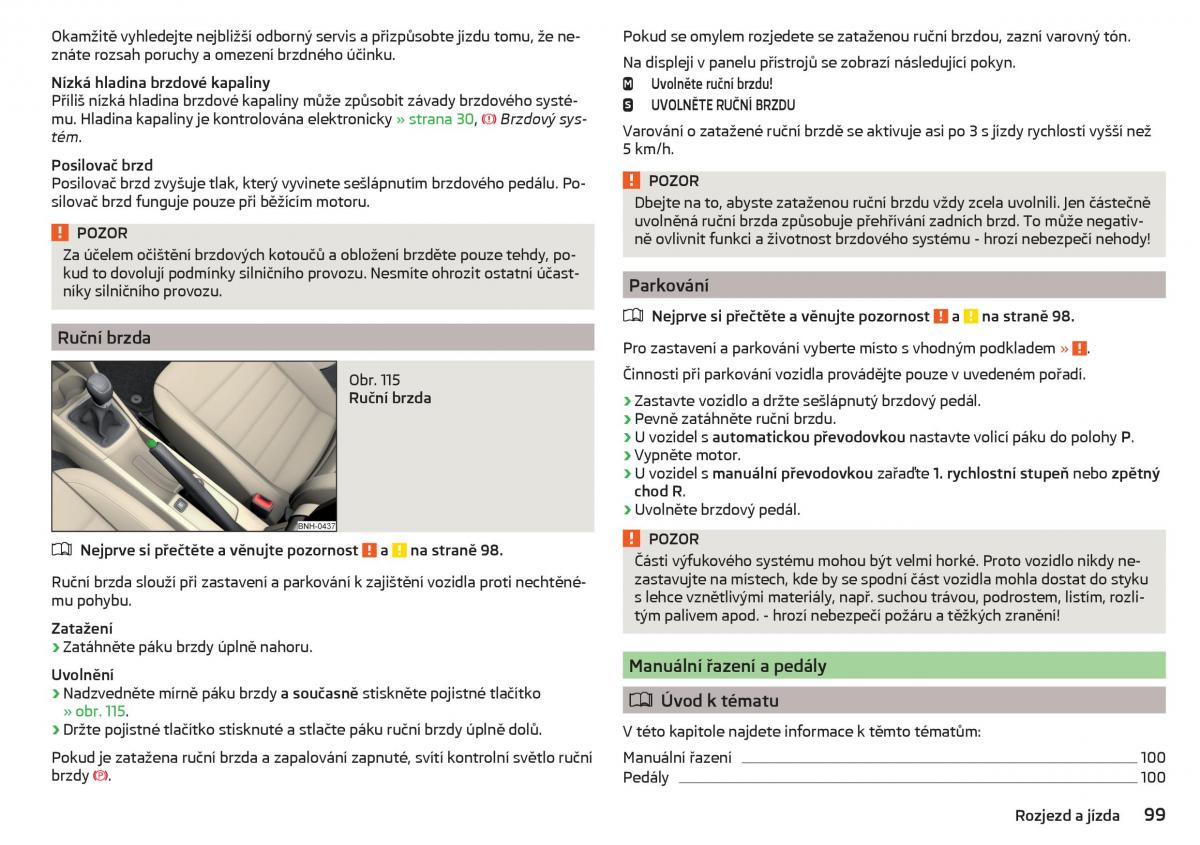 Skoda Rapid navod k obsludze / page 101