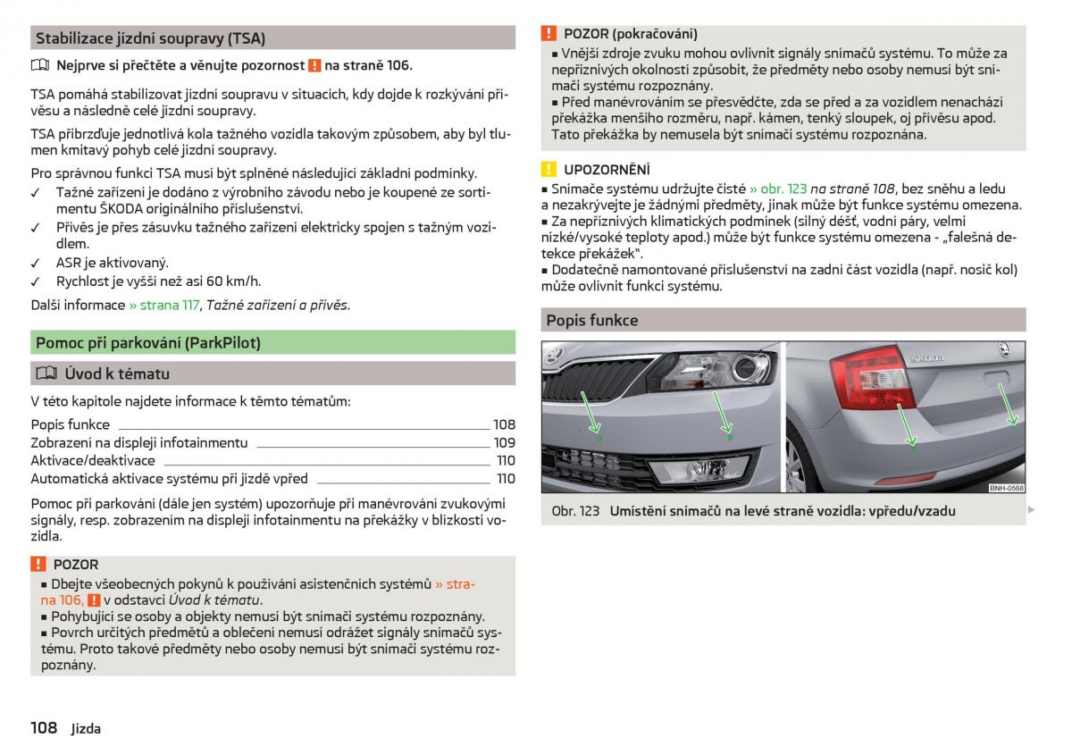 Skoda Rapid navod k obsludze / page 110