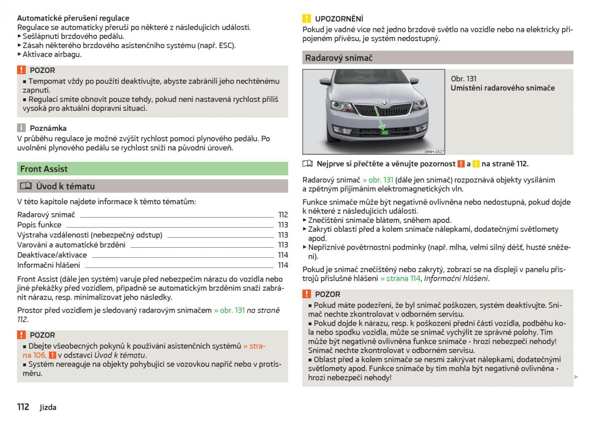 Skoda Rapid navod k obsludze / page 114