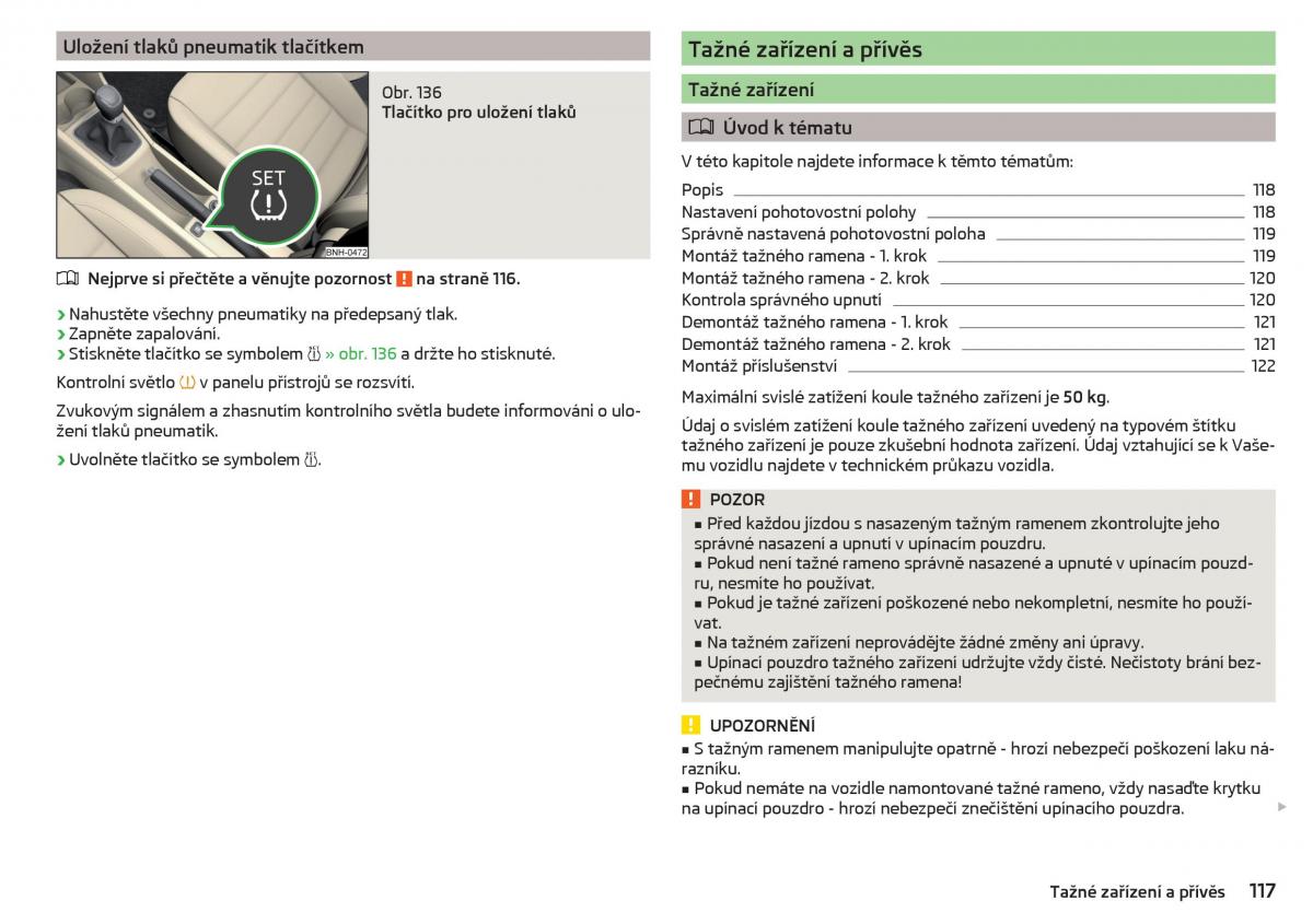 Skoda Rapid navod k obsludze / page 119