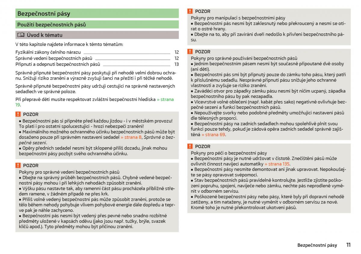 Skoda Rapid navod k obsludze / page 13