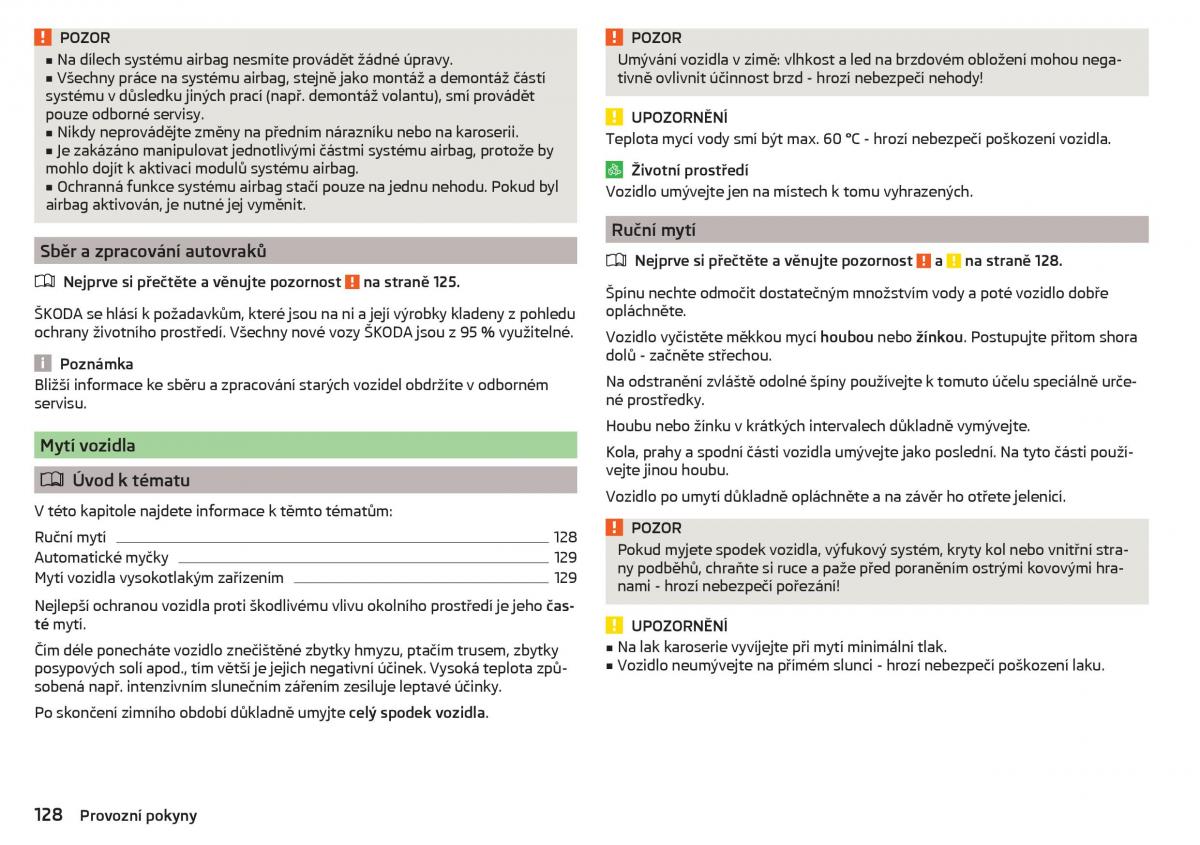 Skoda Rapid navod k obsludze / page 130