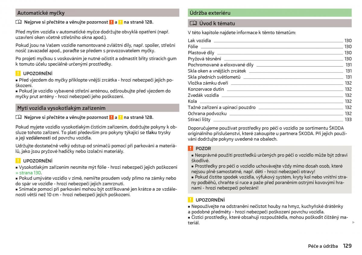 Skoda Rapid navod k obsludze / page 131