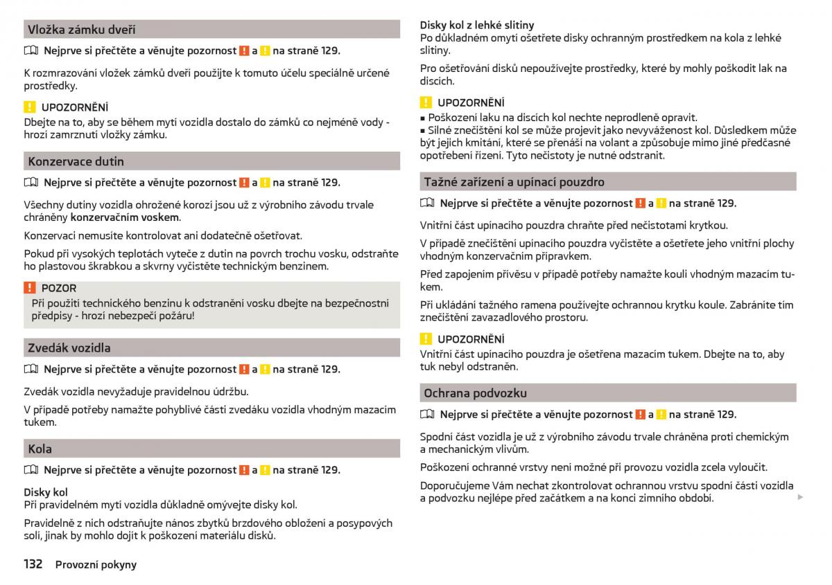 Skoda Rapid navod k obsludze / page 134