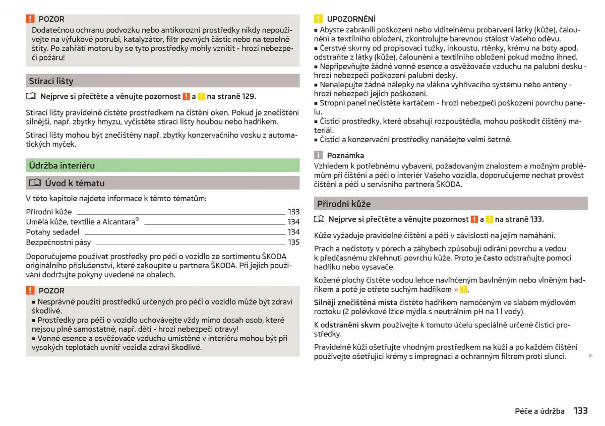 Skoda Rapid navod k obsludze / page 135