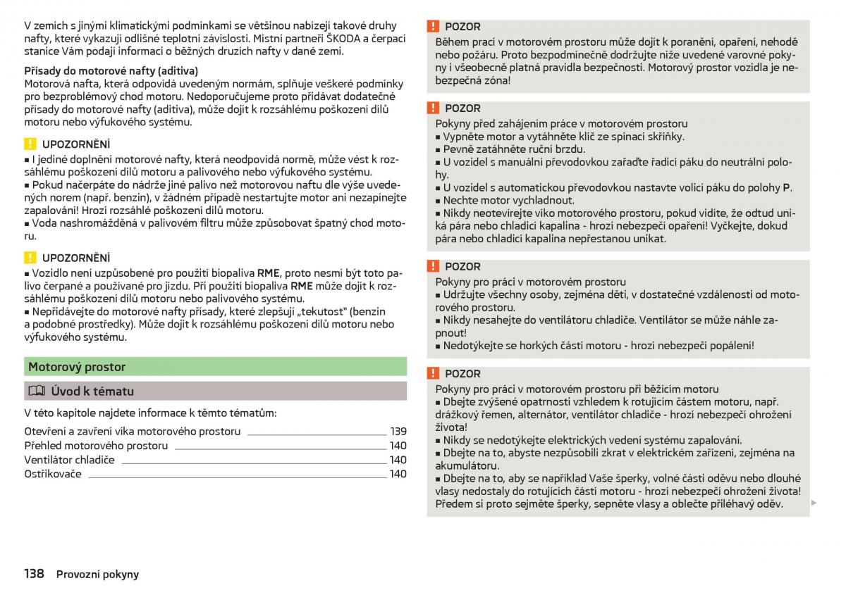 Skoda Rapid navod k obsludze / page 140