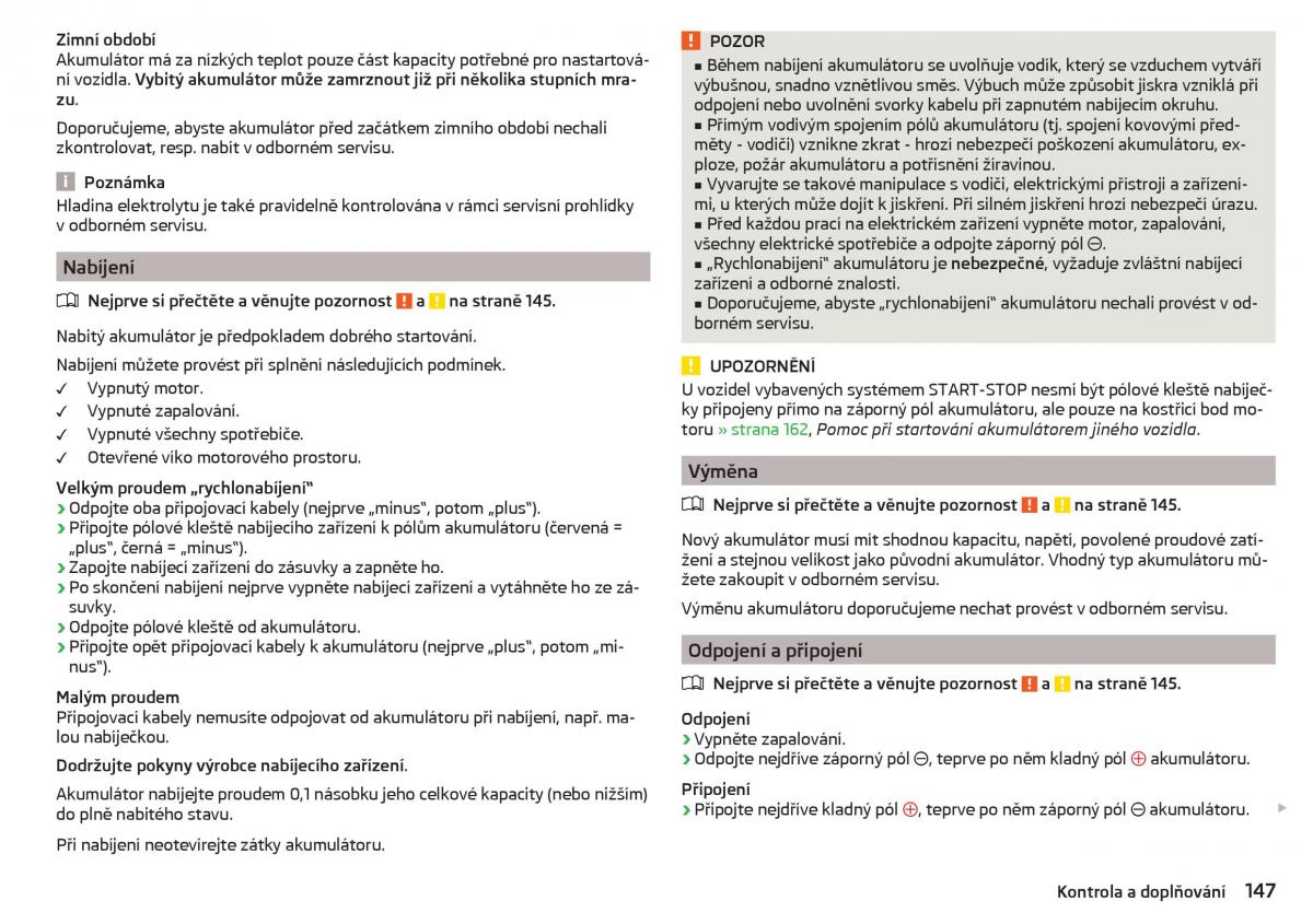 Skoda Rapid navod k obsludze / page 149