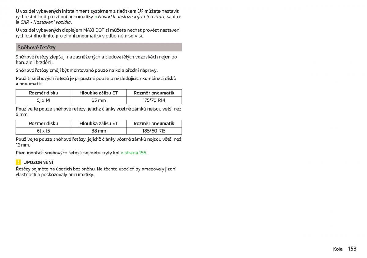 Skoda Rapid navod k obsludze / page 155