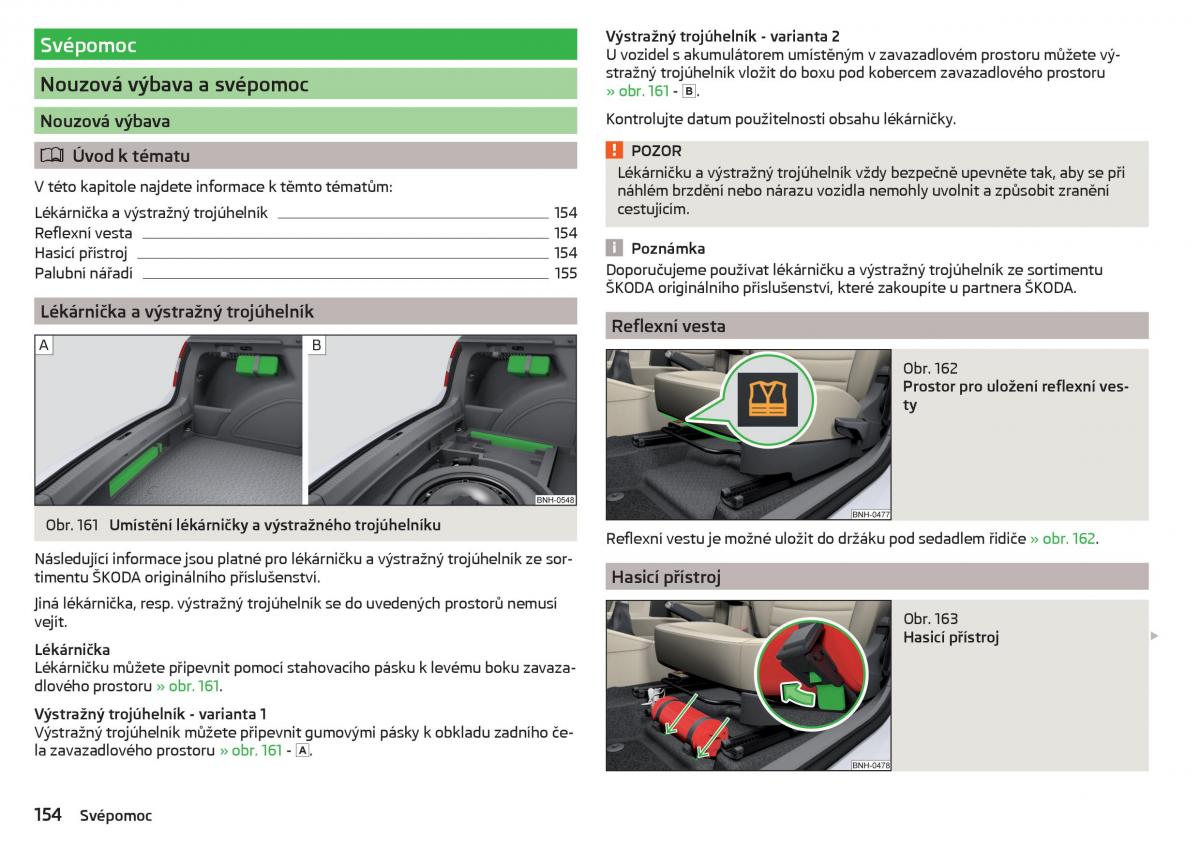 Skoda Rapid navod k obsludze / page 156