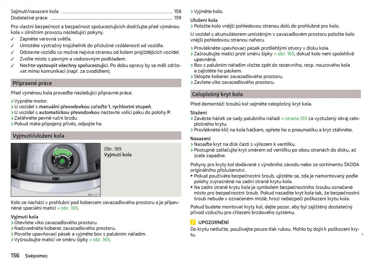 Skoda Rapid navod k obsludze / page 158