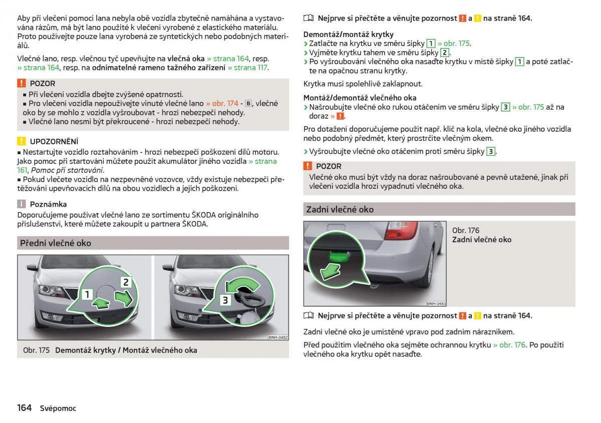 Skoda Rapid navod k obsludze / page 166