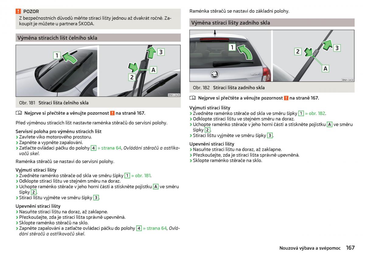 Skoda Rapid navod k obsludze / page 169