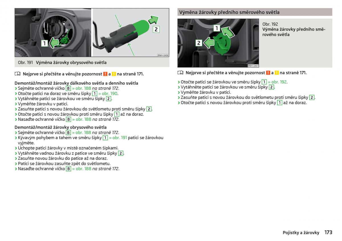 Skoda Rapid navod k obsludze / page 175