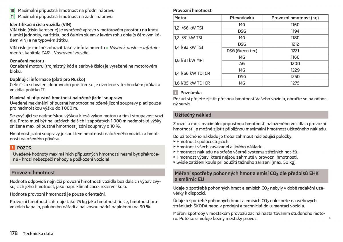 Skoda Rapid navod k obsludze / page 180