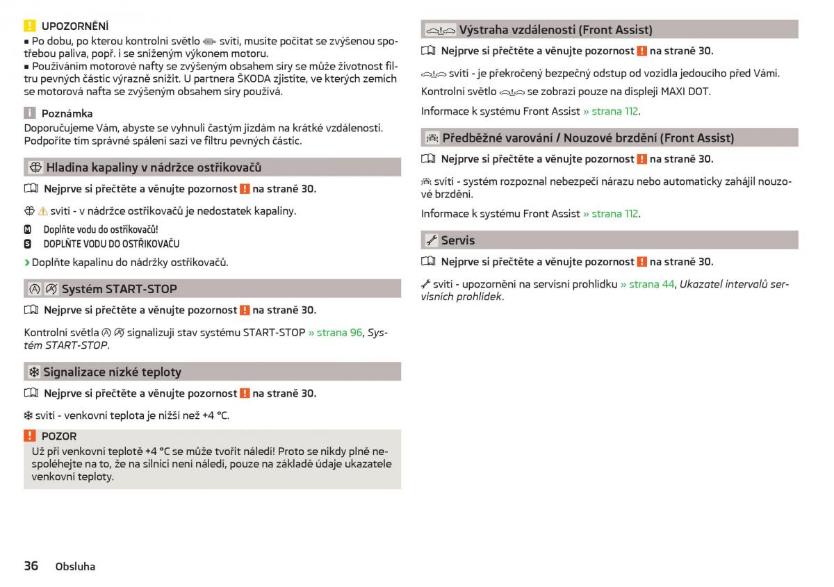 Skoda Rapid navod k obsludze / page 38