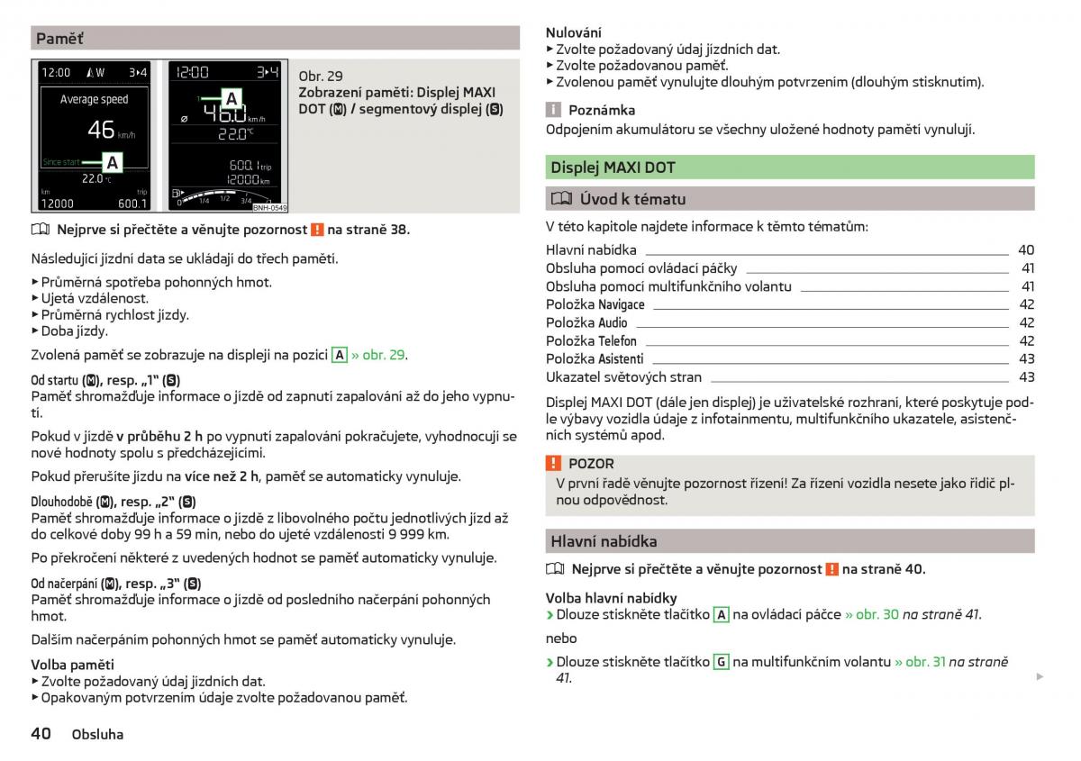 Skoda Rapid navod k obsludze / page 42