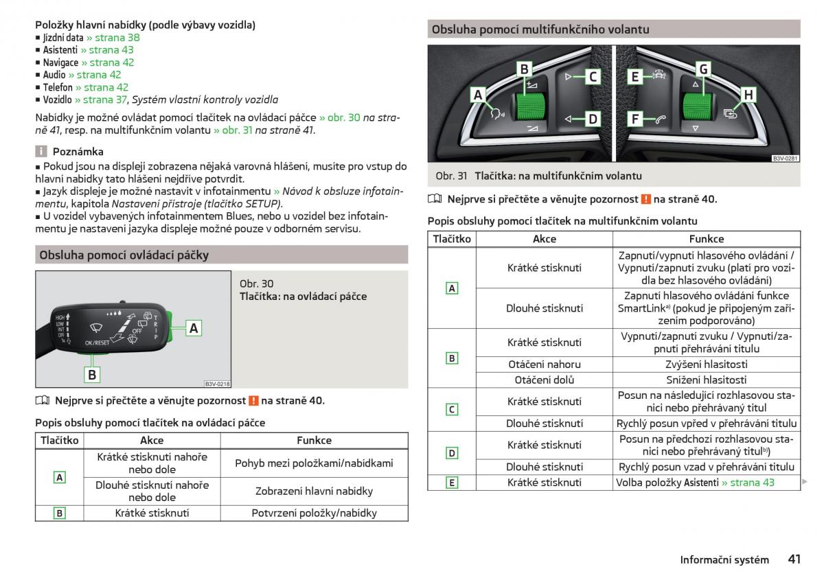 Skoda Rapid navod k obsludze / page 43