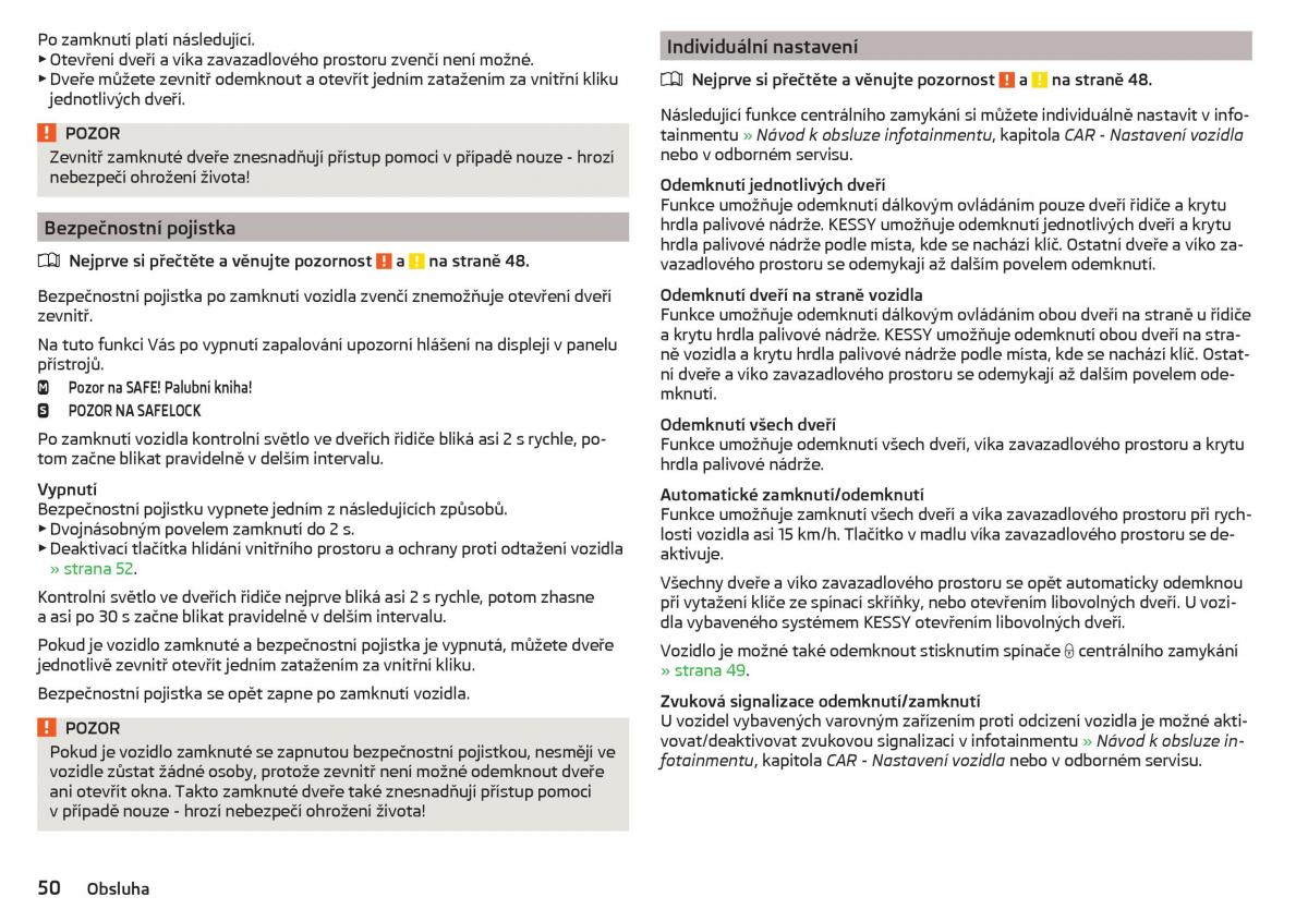 Skoda Rapid navod k obsludze / page 52