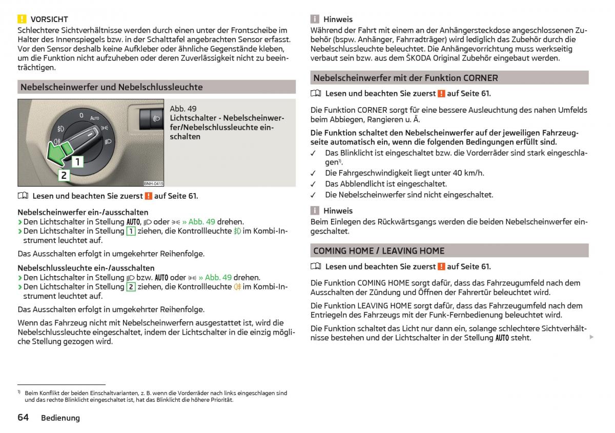 Skoda Rapid Handbuch / page 66