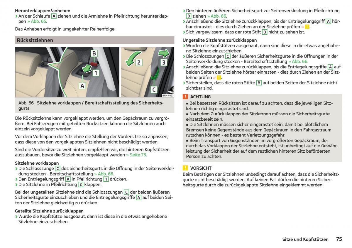 Skoda Rapid Handbuch / page 77