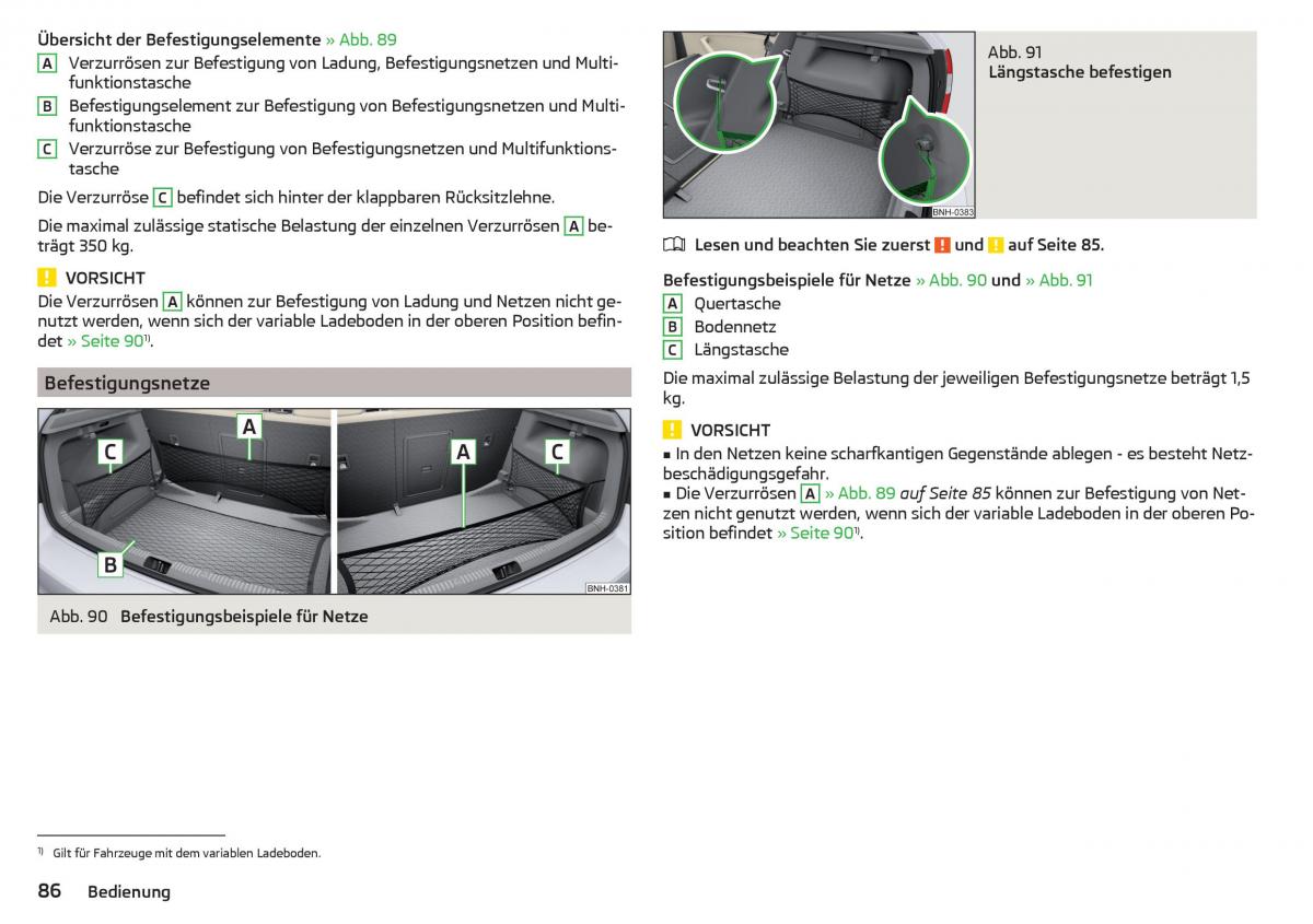 Skoda Rapid Handbuch / page 88