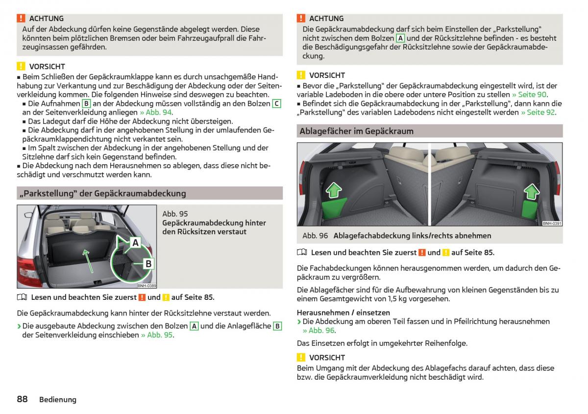 Skoda Rapid Handbuch / page 90