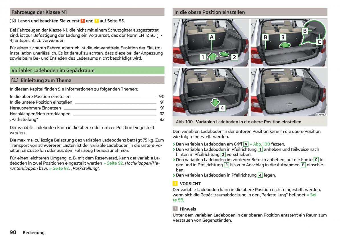 Skoda Rapid Handbuch / page 92