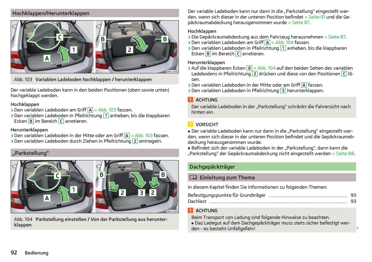 Skoda Rapid Handbuch / page 94