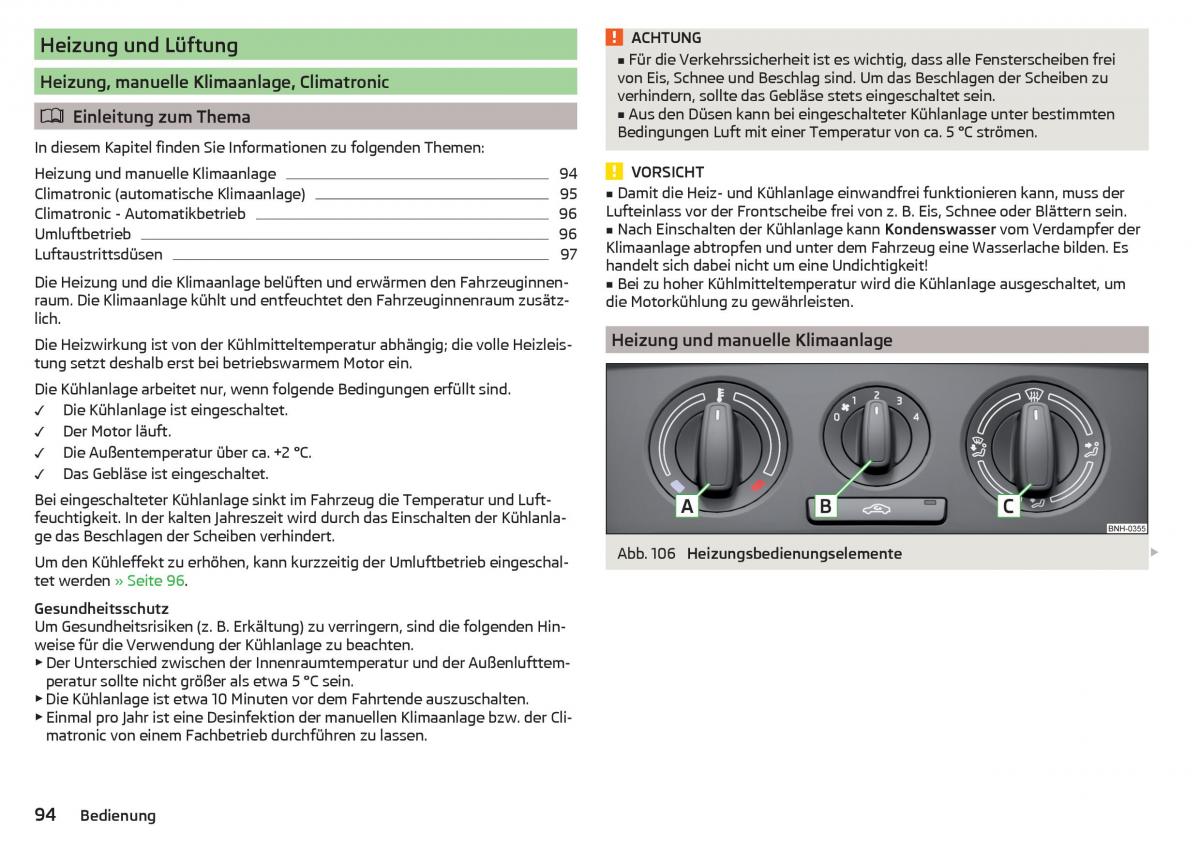 Skoda Rapid Handbuch / page 96