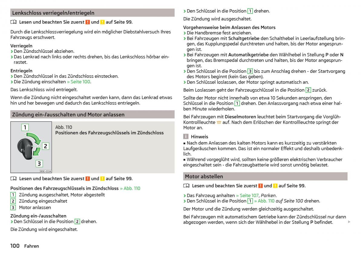 Skoda Rapid Handbuch / page 102