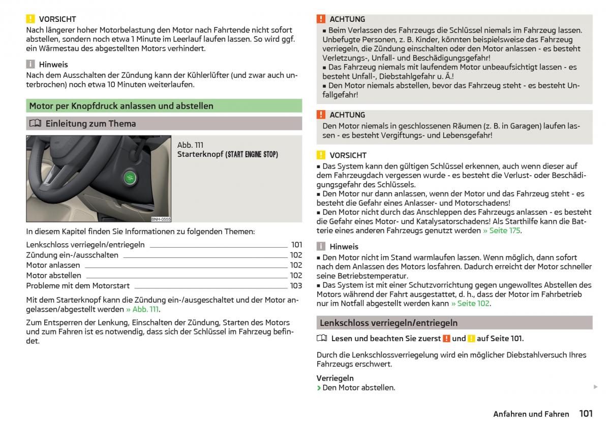 Skoda Rapid Handbuch / page 103