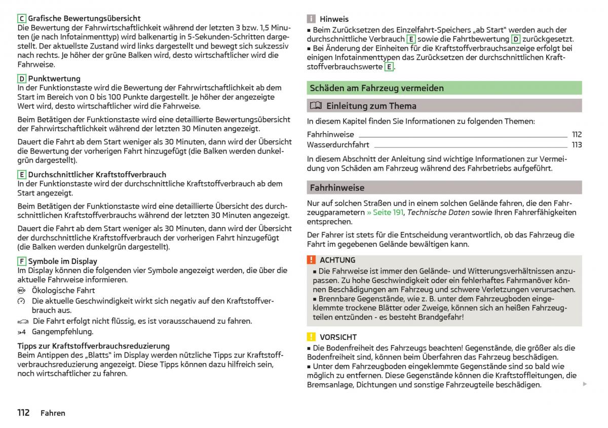 Skoda Rapid Handbuch / page 114