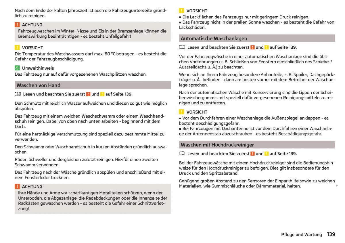 Skoda Rapid Handbuch / page 141