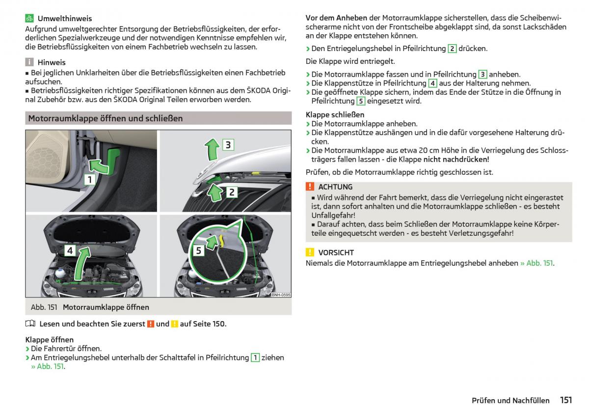 Skoda Rapid Handbuch / page 153